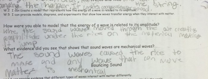 Properties of waves worksheet answer key