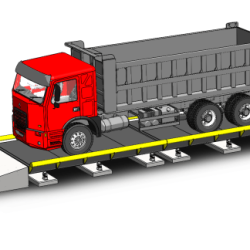 A truck weighing 3.0 x 10 4