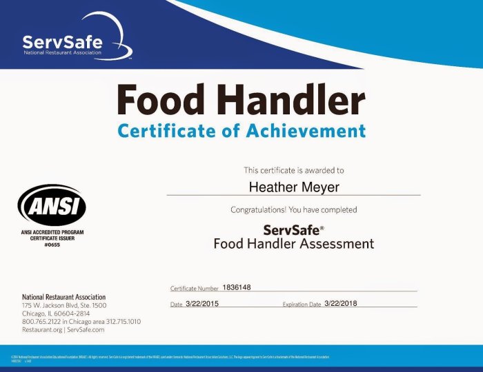 Illinois food handlers test answers