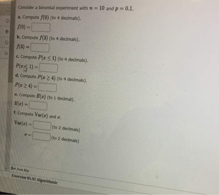 Binomial calculate probability practice